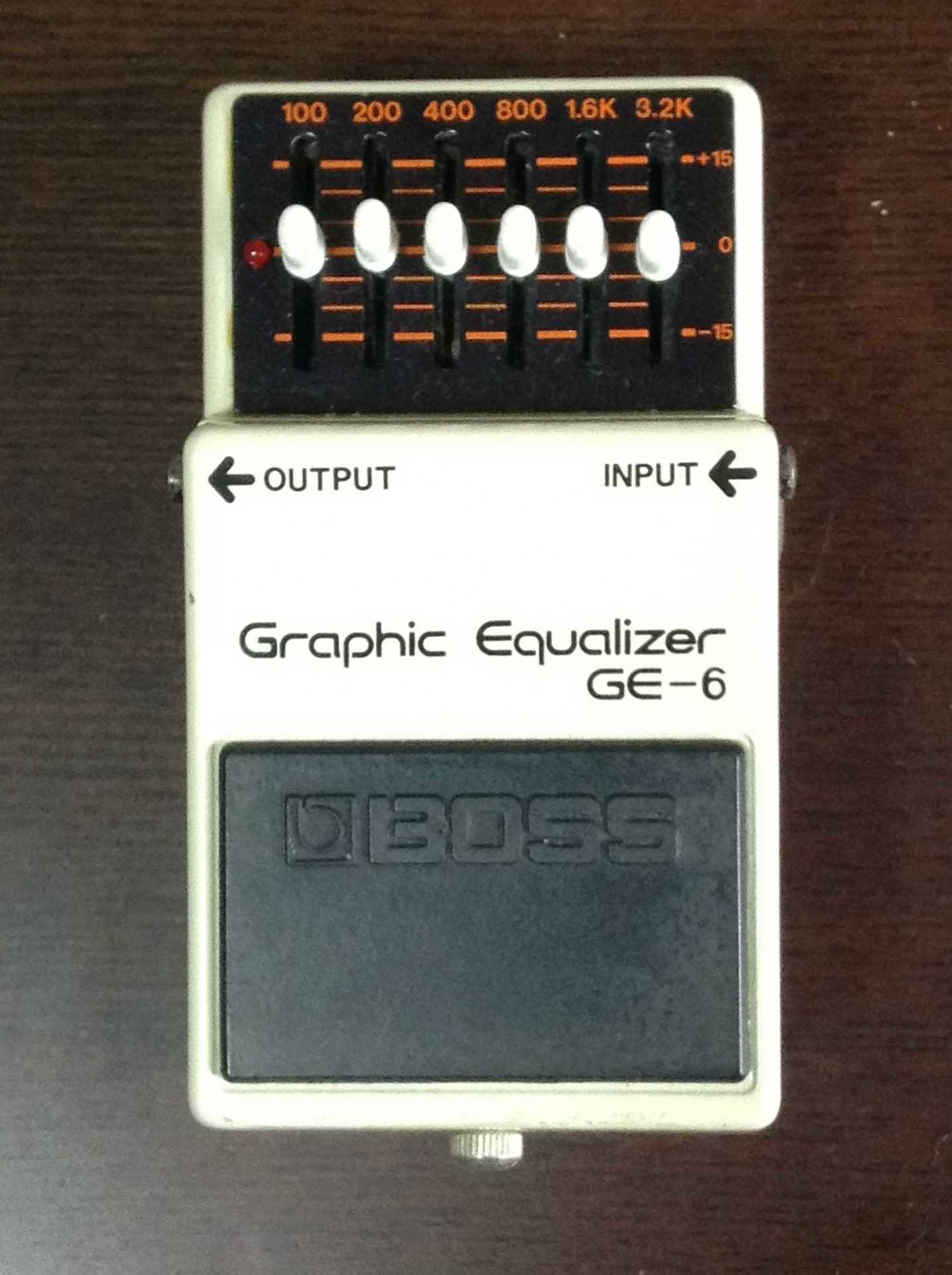 銀ネジ】 BOSS GE-6 Graphic Equalizer ボス グラフィック 