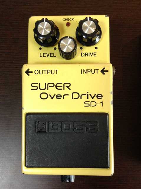同じエフェクター：BOSS SD-1 Super Overdrive(比較記): 昔に比べりゃ